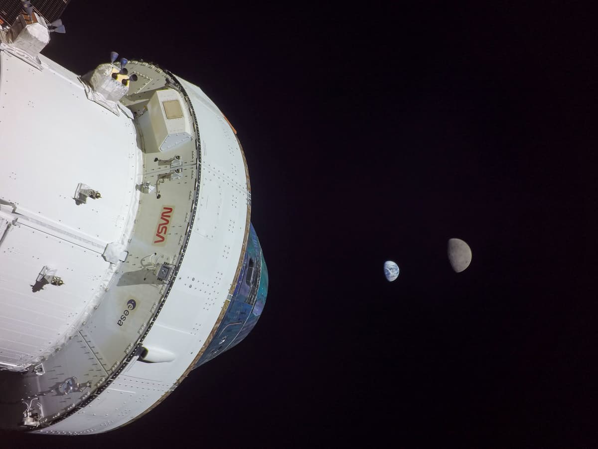 Image taken by Orion (Courtesy: NASA)